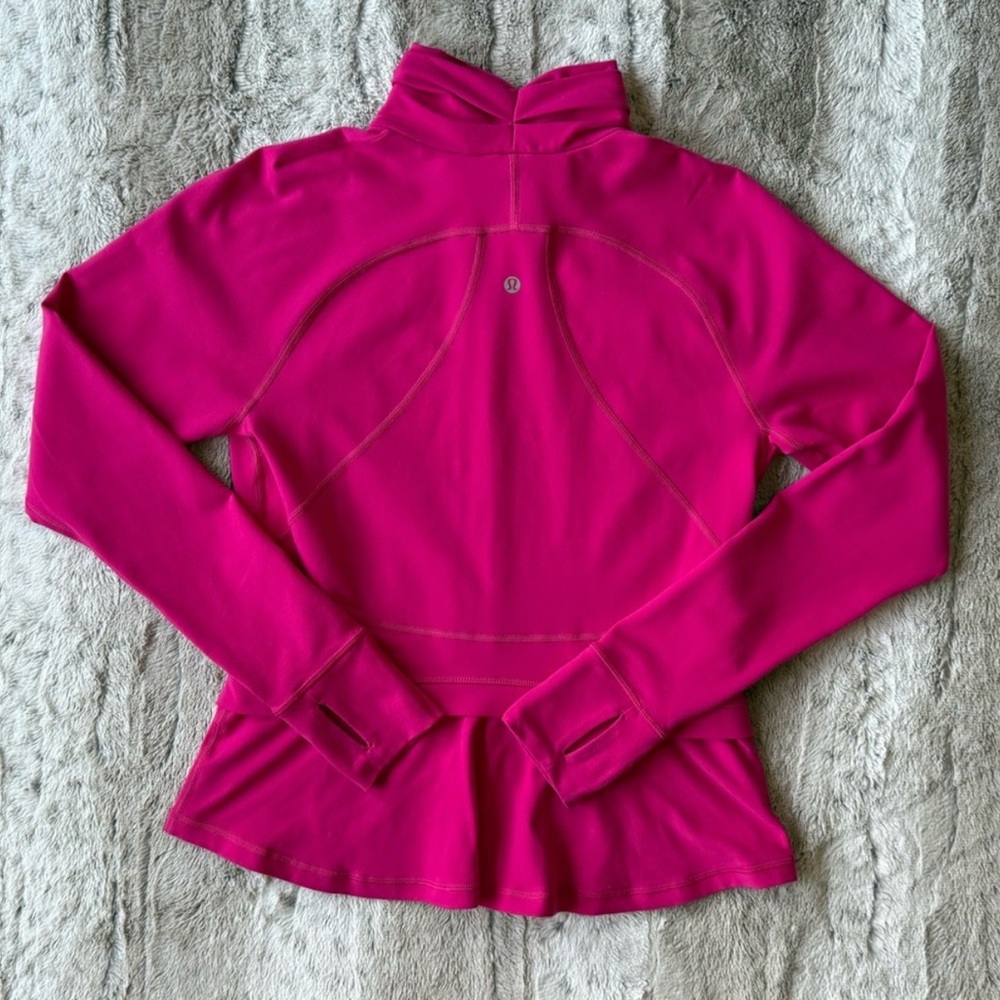 RARE Lululemon Hustle In Your Bustle Jacket in Jewelled Magenta Size 10 - Picture 6 of 16